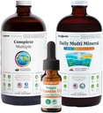 LIQUIDHEALTH Ultraimmuniteetti Nestemäinen Vitamiini Bundle aikuisille täydellinen Multivitamiini, Päivittäinen Multi Minerals ja Vegan D3-vitamiini D3 Drops - Immuunituki Vitamiinit, Koko elintarvikkeet, Vegan, Ei GMO