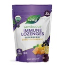Nature's Way Sambucus Sinkki Lozenges kanssa Elderberry ja C-vitamiini, Honey Lemon Flavor, 24 Lozenges