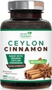 Ceylon Cinnamon Capsules 1800mg - Certified Organic Ceylon Cinnamon Powder Supplement, pullotettu Yhdysvalloissa, Extra Strength Energy & Heart Support Pills, ei-GMO & Gluteeniton, sokeriton - 180 kapselia