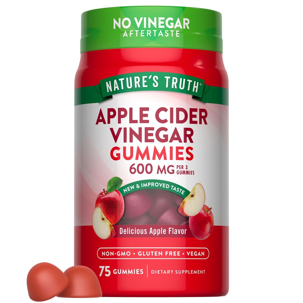 Nature's Truth Apple Siideri Viinietikka Gummies 