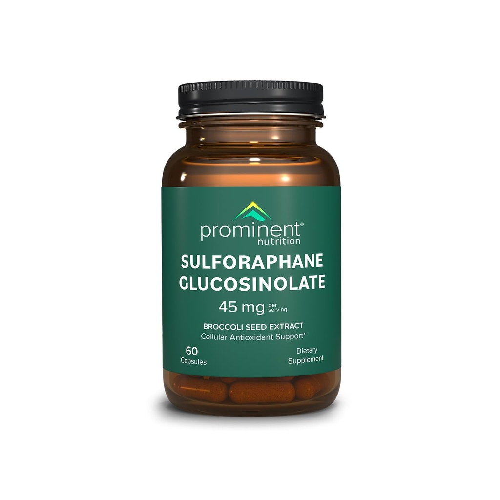 Ensisijainen ravitsemus Sulforaphane Glukosinolaatti Supplement, solumainen antioksidantti tuki, Sulforaphane täydentää 45 mg, 30 päivän tarjonta - 1 pakkaus