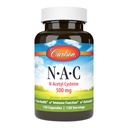 Carlson - NAC, N-Acetyl Cysteine, 500 mg, Maksan terveys, Immuunifunktio, antioksidantti, 120 kasviskapselia