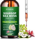 7-in-1 Soursop Graviola merisammakon nestepisaroilla, Soursop Bitters Liquid Rich monivitamiinia digestiivinen antioksidantti, immuuni Boost, Cell Support & Regeneration, 2 Fl Oz