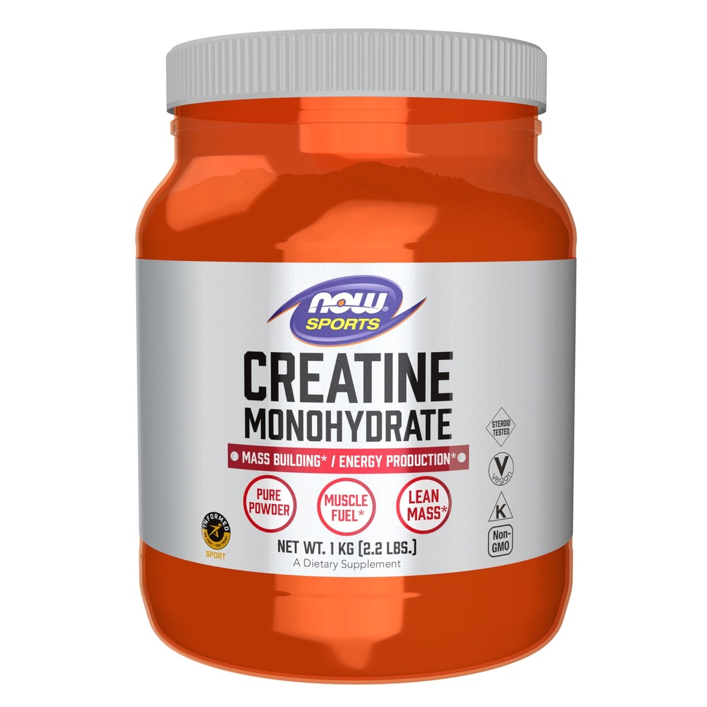 Now Foods Sports Nutrition, Creatiini Monohydraatti Powder, Mass Building* / energian tuotanto*, 2.2-Pound