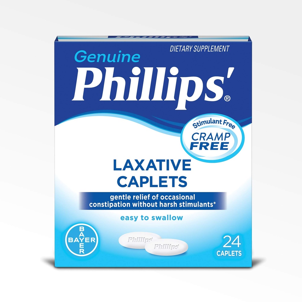 Phillips' Laksative Caplets, 24 Caplets (Pack of 4)