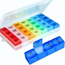 Pill Organizer 4 Kertaa päivässä,Premium viikoittain pilleri tapauksessa Lääke Järjestäjä Box 7 päivää 28 Osasto Hold Vitamiinit Lääke Järjestäjä Laatikko