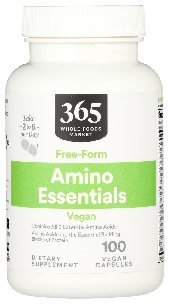 365 asiakas Whole Foods Market, Amino Essentials, 100 kapselia