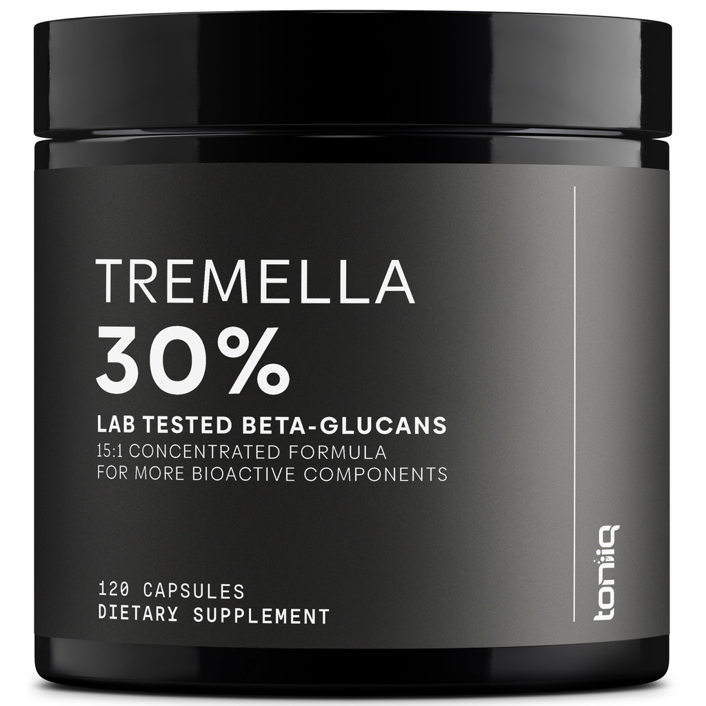 Tremella Mushroom Ultra High Potency 15:1 Extract med 30% Beta Glucans - Pure & Concentrated Formel - Tredjeparts Lab Testad för renhet och kvalitet - 120 kapslar