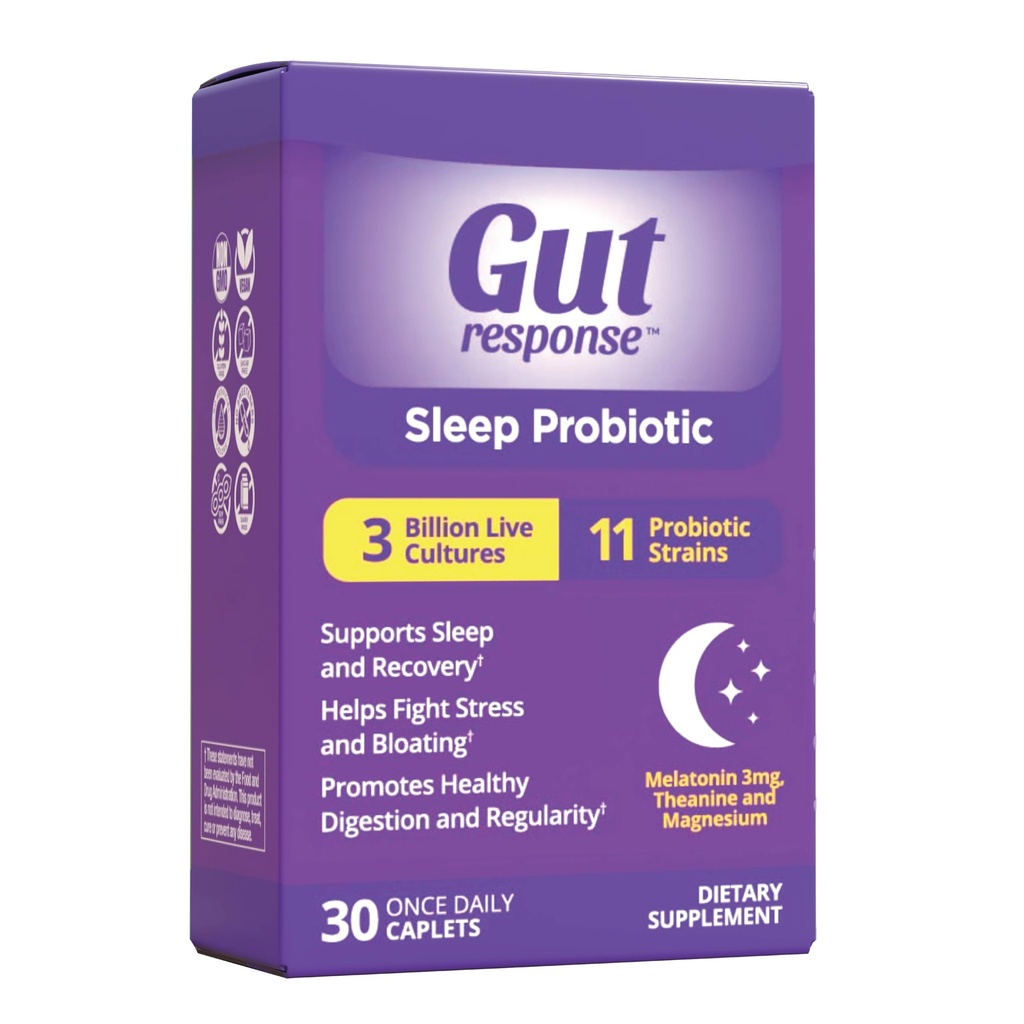 Sleep Probiootti miehille ja naisille, hidastaa Ruoansulatuskanavan ikääntyminen, tukee unta ja toipumista, edistää tervettä Gut, vegaaninen, gluteeniton & soijaton, 3 miljardia PMY, 30 Caplets