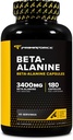 Primaforce Beta Alanine kapselit 3 400 mg, 180 kapselia (45 annosta) - Potent Beta- Alanine täydennysosa