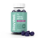 Yhteensä Detox, Heavy Metal Detox aikuisille- Zeoliitti, Klorella, Milk Thistle, Shilajit & Jodi, Toxin Cleanse, Pineal Decalcification, Fluoride Cleanse, Heavy Metal Cleanse, 60 Mixed Berry Gummies