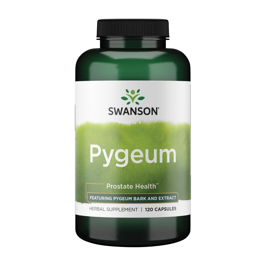 Swanson Pygeum - 400 mg kasviperäisten täydentää mies eturauhasen terveys - tukee rakko ja virtsateiden terveys - 120 kapselia