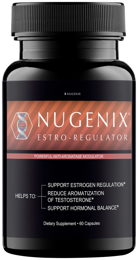 Nugenix Estro-Regulator - DIM Supplement, Estrogeenisalpaaja miehille ja aromataasin estäjä, Testosteroni Booster - 60 kapselia
