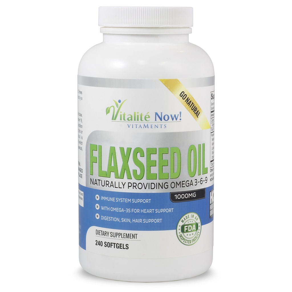 Upsize Best Organic Pellavaöljy Softgels - 1000mg Premium, Neitsyt kylmä puristettu pellava siemenet - hiusten iho & kynnet Tuki - Omega 3-6-9 täydentää - 240 Count - Yli 8 kuukauden toimitus!