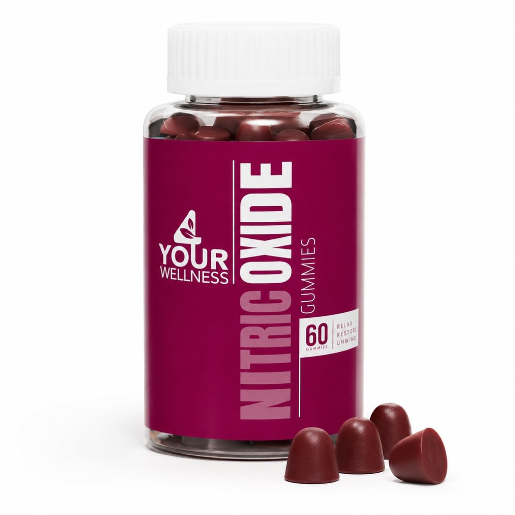 Typpioksidi Gummies, Boosting Typpioksidin tuotanto ja verenpaine, Valmistettu juuriuute on gluteeniton, ei-GMO, ja Kosher (60 Count (Pakkaus 1), sekoitettu marja)