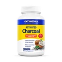 Enzymedica, aktivt kol, minskar yrkesgas, uppblåsthet och matsmältning, stöder Natural Detox, 60 greve