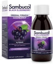Sambuco Black Elderberry Syrup - Sambucus Elderberry Syrup, Musta Elderberry Liquid, Immuuni tuki, Elderberry Syrup lapsille ja aikuisille, Korkeat antioksidantit, Gluteeniton - Alkuperäinen Formula, 4 Fl Oz