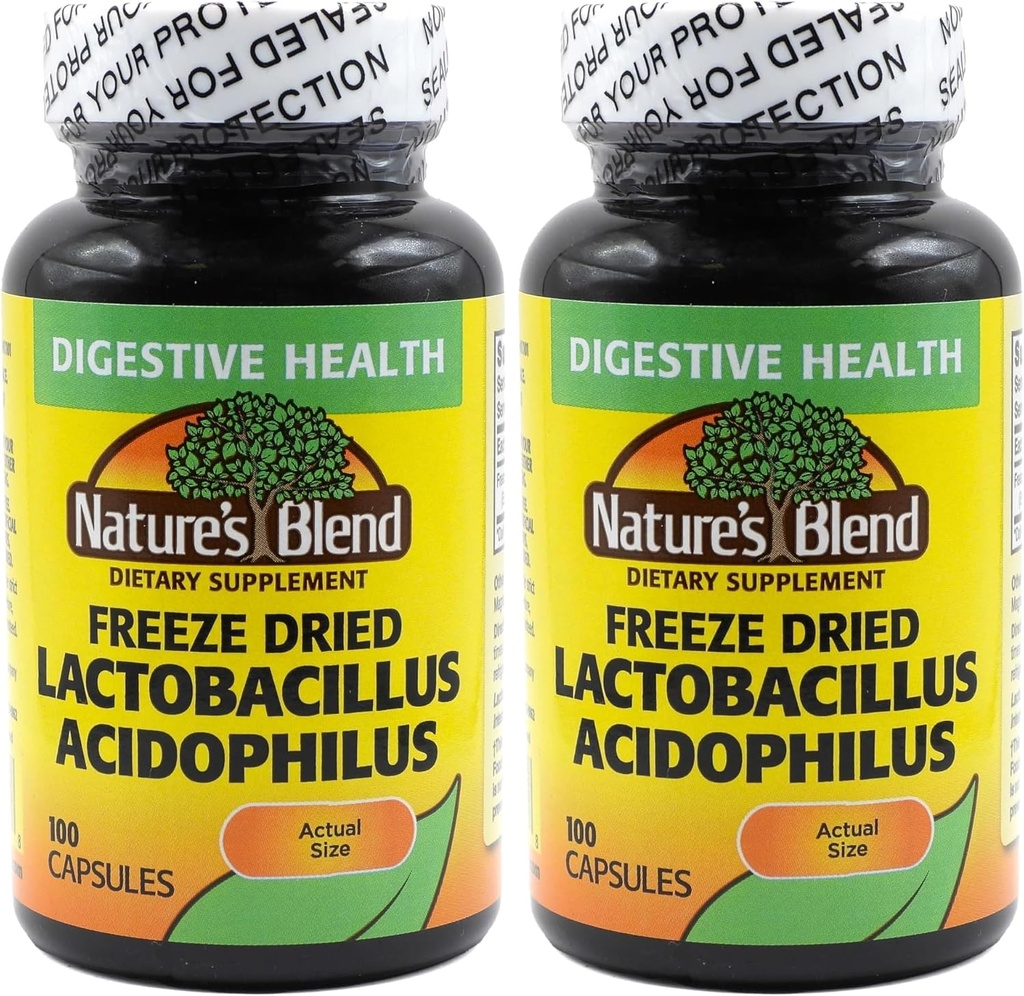 Kuivattu Lactobacillus Acidophilus 100 -kapseli (pakkaus 2)