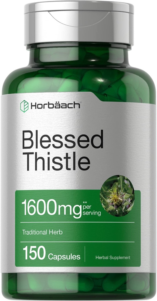 Horbaach siunatut Thistle-kapselit 1600 mg ...