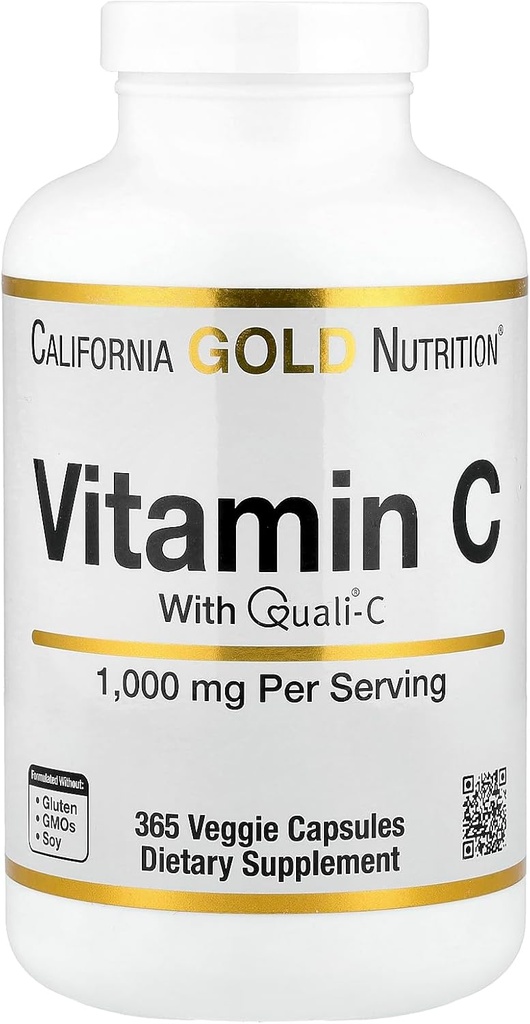Lake Avenue C-vitamiini Supplement Nutrition - Featuring Quali-C Askorbiinihappo - Immuunituki - edistää tervettä immuunivastetta - Vegaani Friendly - Gluteeniton, ei-GMO - 1000 mg - 365 Kasvis