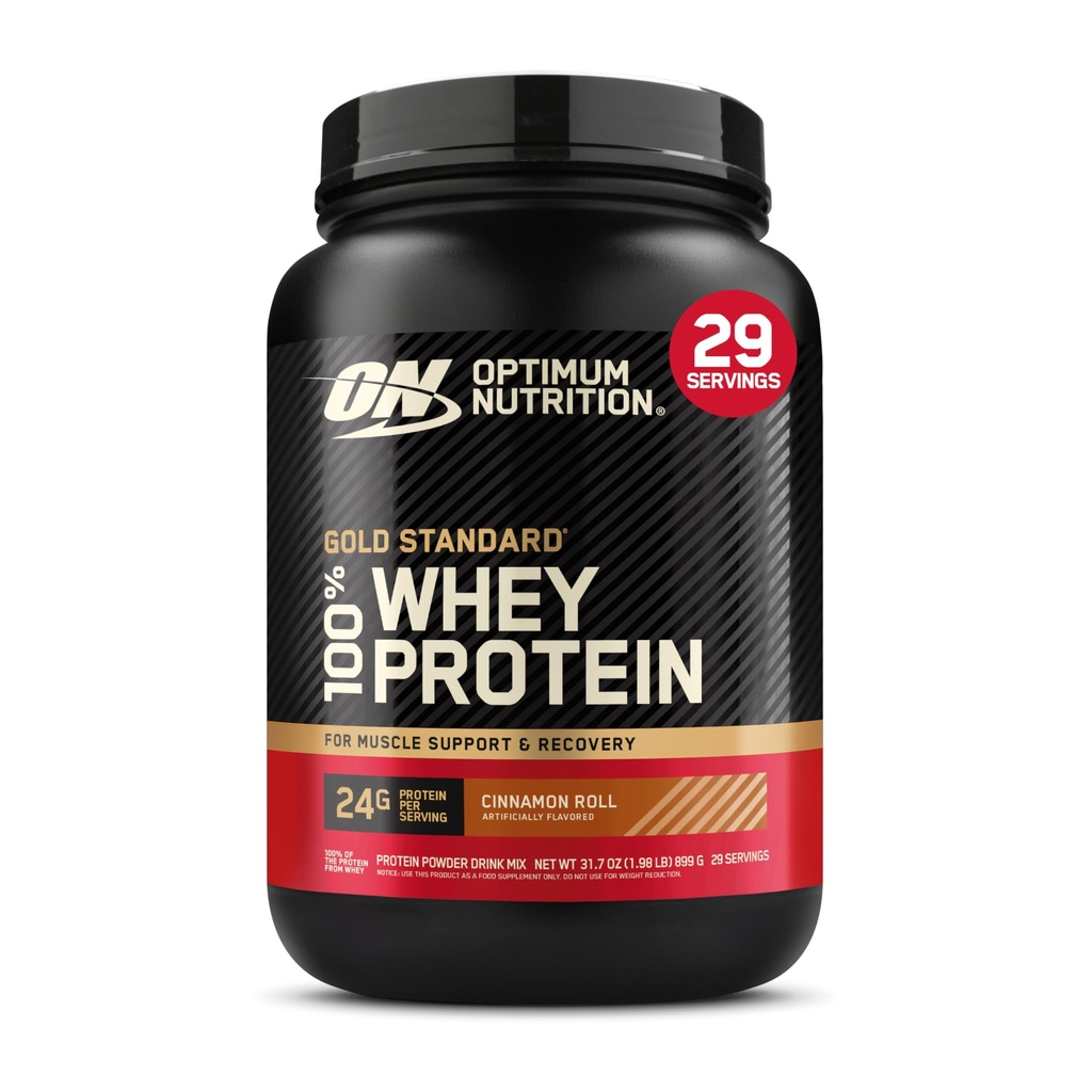 Optimum Nutrition New Flavor Gold Standard 100% Whey Protein Powder, Kaneli Roll, 2 punta (Pack of 1) (Packaging May Vary)