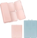 FYY 2 kpl Päivittäinen pilleri Järjestäjä, 7 Osastot Kannettava pilleri tapauksessa Matka pilleri Järjestäjä,[Folding Design] Pilleri laatikko kukkaro tasku Hold vitamiineja, Cod Liver Oil, Lisäravinteet ja lääke - vaaleanpunainen+ Merivoimat