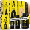 Parta Club Premium Parta Kasvu Kit - Kasvuöljy, Vitamiinit, Vitamiini Spray & Boar Bristle Brush - Lahjasetti