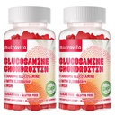 Nutravita Glukosamiini Chondroitin Gummies MSM & Elderberry Extra Strength - Joint Support, antioksidantti Immuuni täydentää aikuisille, miehet & naiset. 120 Mansikkamuroja