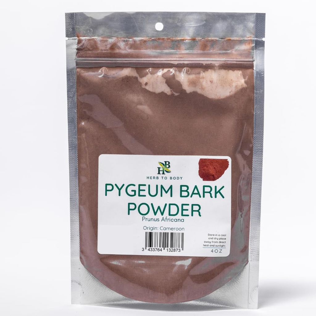 Herb till Body Pygeum Bark Powder | Prunus Africana | Wildcrafted | 4oz