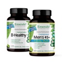 EMERALD LABS B Terveet (120 Veg Caps) & Miesten 45+ 1- Daily Multi (60 Veg Caps) - Vegaani B-vitamiinikompleksi Full Spectrum B-vitamiinit - Miesten Multivitamiini CoQ10, lykopeeni & enemmän