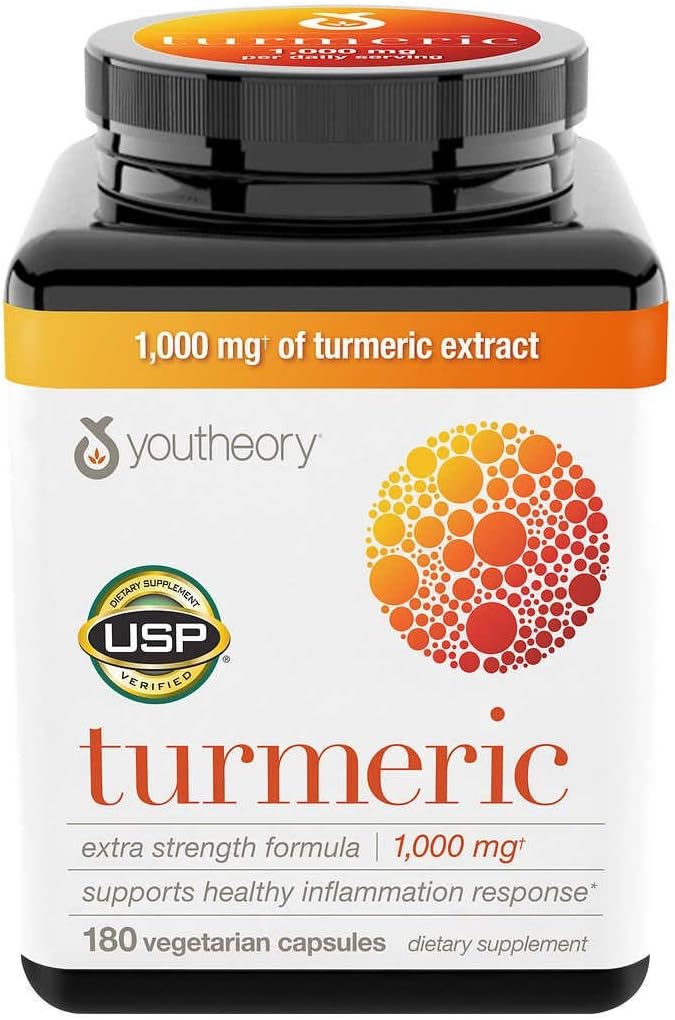 Youtheory Turmeric Extra Strength 1000 mg (180 Count) (3 pakkaus)