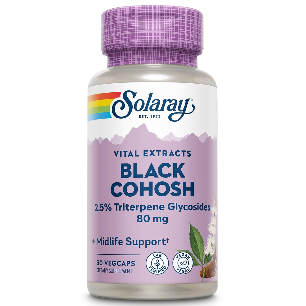 SOLARAY Musta Cohosh juuriuute 80 mg ...