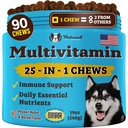 Natural Dog Company 25-in-1 Multivitamiini purut koirille Päivittäinen pehmeä koira vitamiineja antioksidantteja, Sinkki & Foolihappo . Tuet nivelet, iho & turkki, Immuuni & Heart Health .