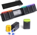 Daily Pill Box Organizer 2 gånger per dag (svart) och Weekly Pill Organizer 1 gång per dag (svart)