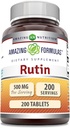 Fantastiska formler Rutin 500mg 200 tabletter tillskott | Icke-GMO | Glutenfri | Tillverkad i USA