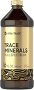 Carlyle Trace Minerals Supplement ... 16 fl oz ... Täysspektri magnesiumilla. Liquid Complex with Sulfate, Litium, and Boron kasvissyöjä. Muut kuin muuntogeeniset organismit ja gluteeniton organismi