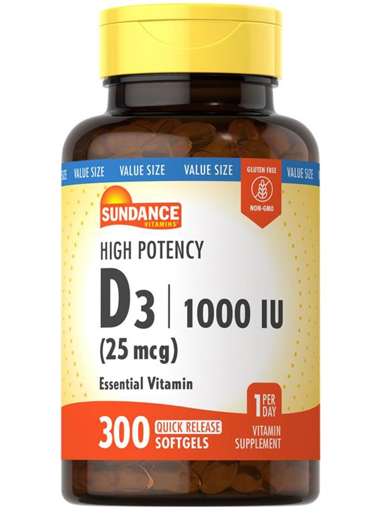 Sundance-vitamiini D3 1000 IU 
