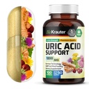 BIO KRAUTER Virtsahapon tuki kapselit 1200 mg Blend - 100 kreivi - munuaislisä w/Tart Cherry 10:1 uute - maito Thistle & Turmeric Extract - Vegan