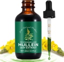 Mullein Drops for Lungs 2 Fl Oz, Natural Mullein Leaf Drops, Fast Absorption Liquid Mullein Extract Supplement, Lung Cleanse, 1 kuukausi tarjonta