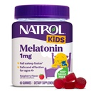 Natrol Kids Melatoniini Gummies 1mg, Lasten melatoniini lepoun, 60 Vadelma-Flavored Uni Gummies, 60 päivän tarjonta