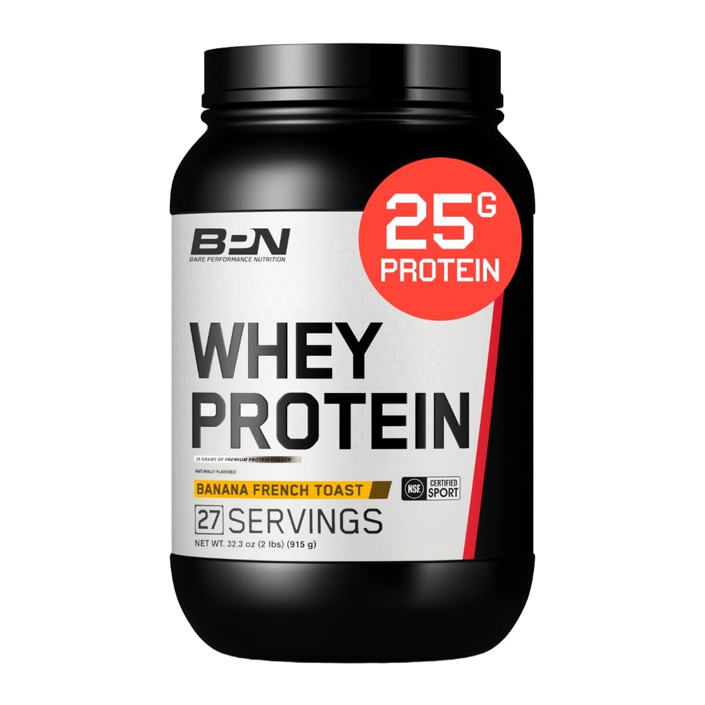 BARE TEHTÄVÄT RAVINTO, BPN Whey Protein Powder, Whey Protein Concentrate, Native Micellar Casein, Amazing Mixability, banaani Ranskan paahtoleipä