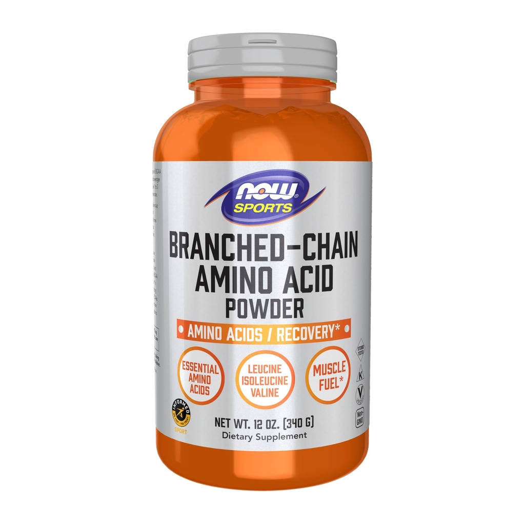 NYT Foods Sports Nutrition, Branched Chain Amino Acid Powder Leusine, Isoleucine, ja Valine, 12-Ounce