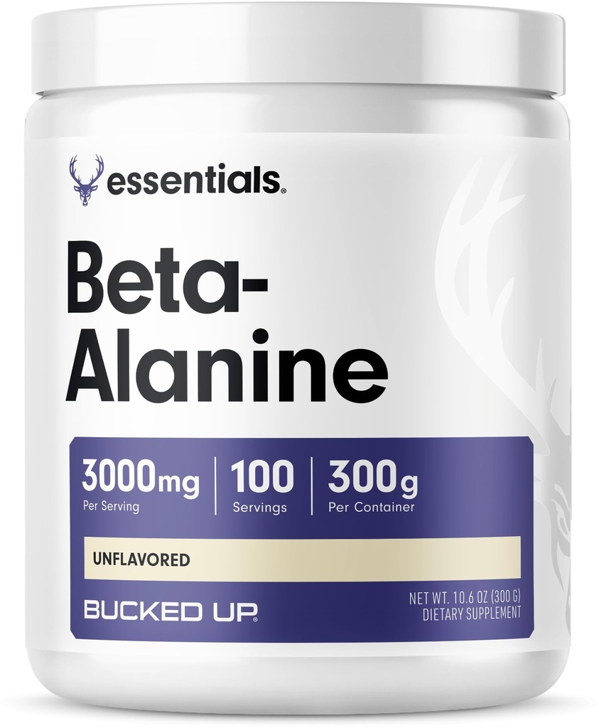 Bucked Up Beta Alanine 300mg Powder, ei-GMO, Gluteeniton, makuamaton (100 tarjoilua)