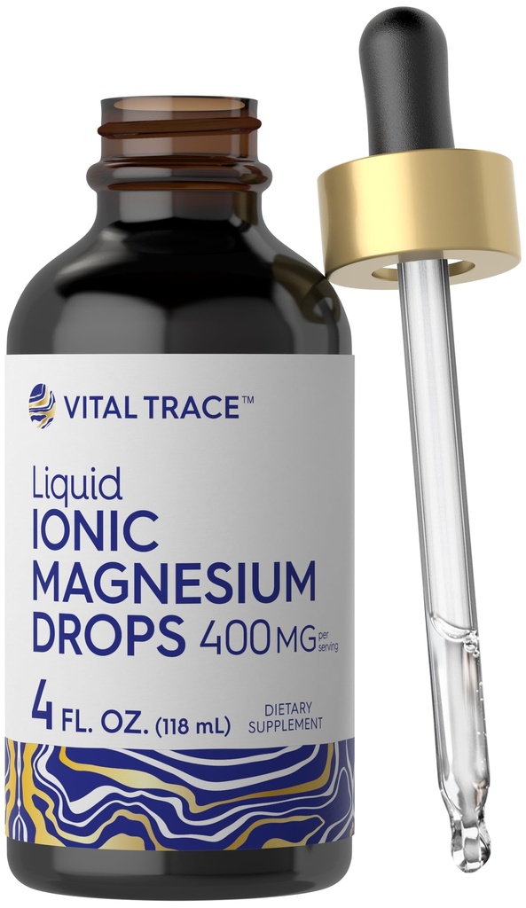 Carlyle Ionic Magnesium Liquid Complex 400 mg ... 4 fl oz... Kasvisruokaa...