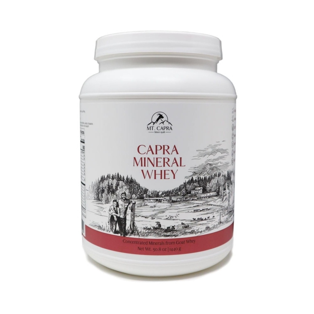 Mt Capra Mineral Whey | En Whole Food, Bio-Available Mineral/Electrolyte Powder Supplement från Goat Milk Whey, Rich in Potassium, Alkalizing | 56 portioner - 50,8 oz
