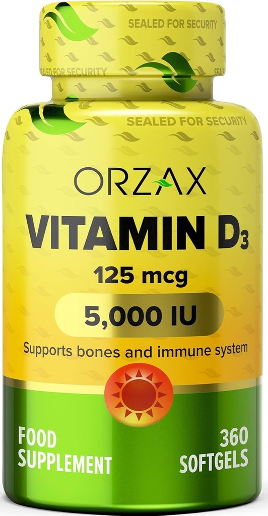 ORZAX-vitamiini D3 5000 iu (125 mikrog) 