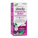 Luonnontapa kylmä + flunssanlievityssyrup*, Umkka, kurkkukipu, yskä, ahtautuminen, kuume *, vartalon särky *, fenyyliefriini vapaa, homeopaattinen, ei-huokoinen, karhunvatukka, 4 Fl Oz (Packaging May Vary)