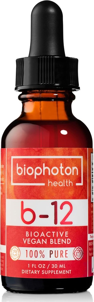 Liposomaalinen B12-vitamiinin nestemäinen täydennysosa - Bioaktiivinen Metyylin sekoitus - Vegaani ja muu kuin GMO - Organic Glycerin & Sugar Free (1 Fl Oz)