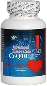 Kaikki 1 Advanced Heart Care CoQ10 Kalaöljy Pellavasiemenlesitiini.