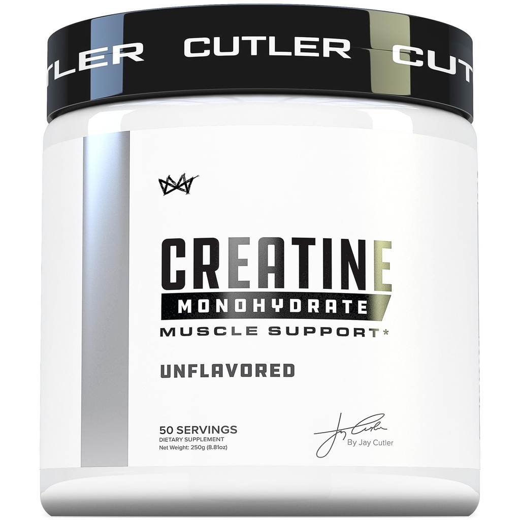 Cutler Nutrition Pure Creatiini Monohydraatti - 5g per tarjoilu 50 tarjoilua - Premium lihasrakentaja parantaa vahvuus Suorituskyky & Recovery - Mautonta helppo sekoittaminen